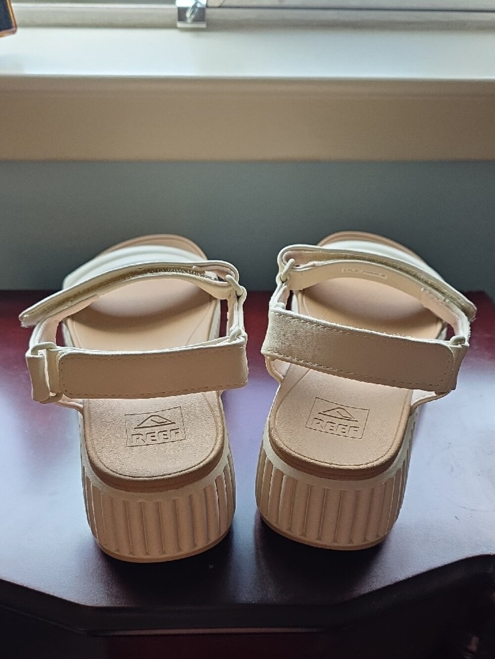 REEF Women’s Platform Sandals in Cream - Picture 4 of 5